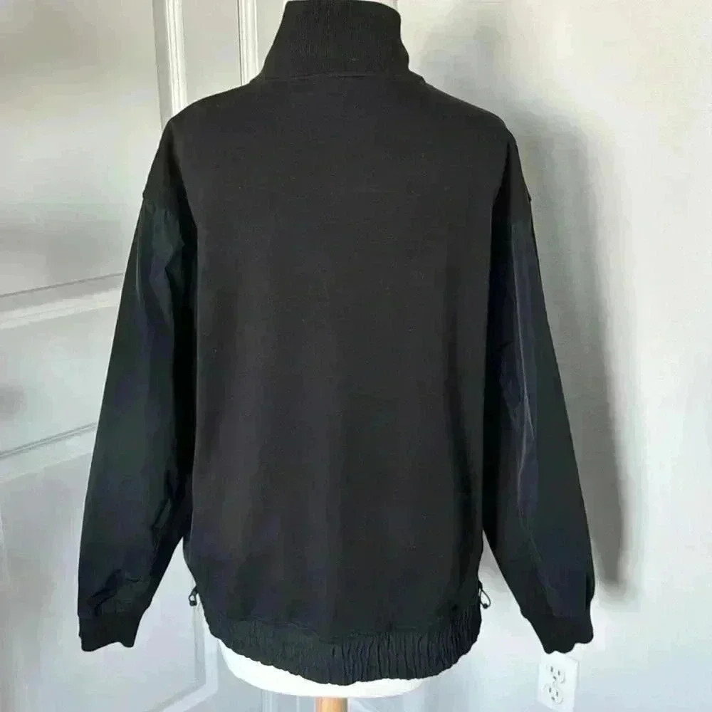 ATHLETA Triumph Hybrid Half Zip Sweatshirt L Large Black Jacket Pullover - Picture 5 of 9